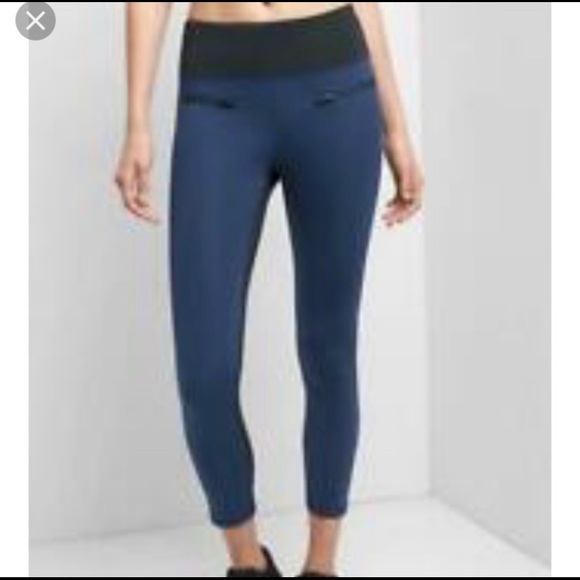 GAP Pants - compression blue leggings size XS EUC GapFit